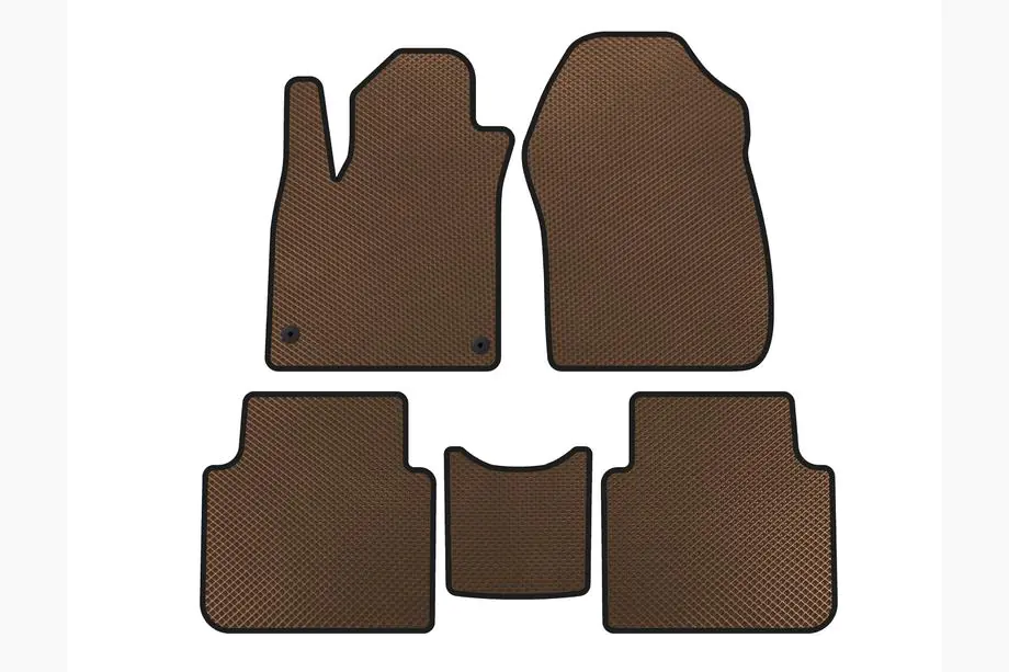 Honda CRV 2017-2022 EVA floor mats (7-seater, Brown, 2020-2022) Image