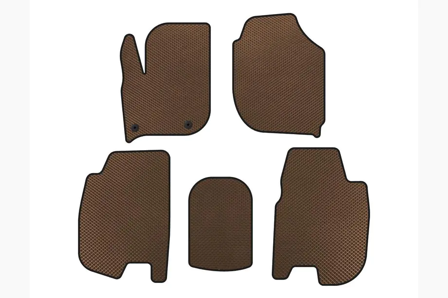 Honda FIT/Jazz 2014–2020 EVA Floor Mats (HB, Brown) Image