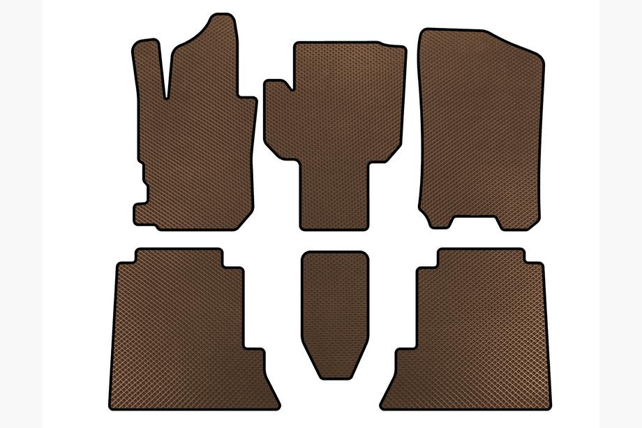 Honda FR-V 2004-2009 EVA Floor Mats (Brown) Image