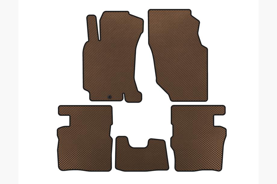 Honda HR-V 1998-2006 EVA Floor Mats (5-Door, Brown) Image