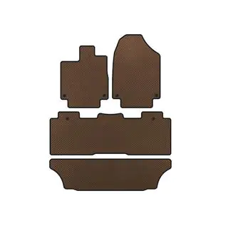 EVA Floor Mats (3 Rows, Brown)