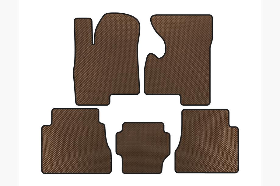 Hummer H2 2002-2009 EVA Floor Mats (Brown) Image