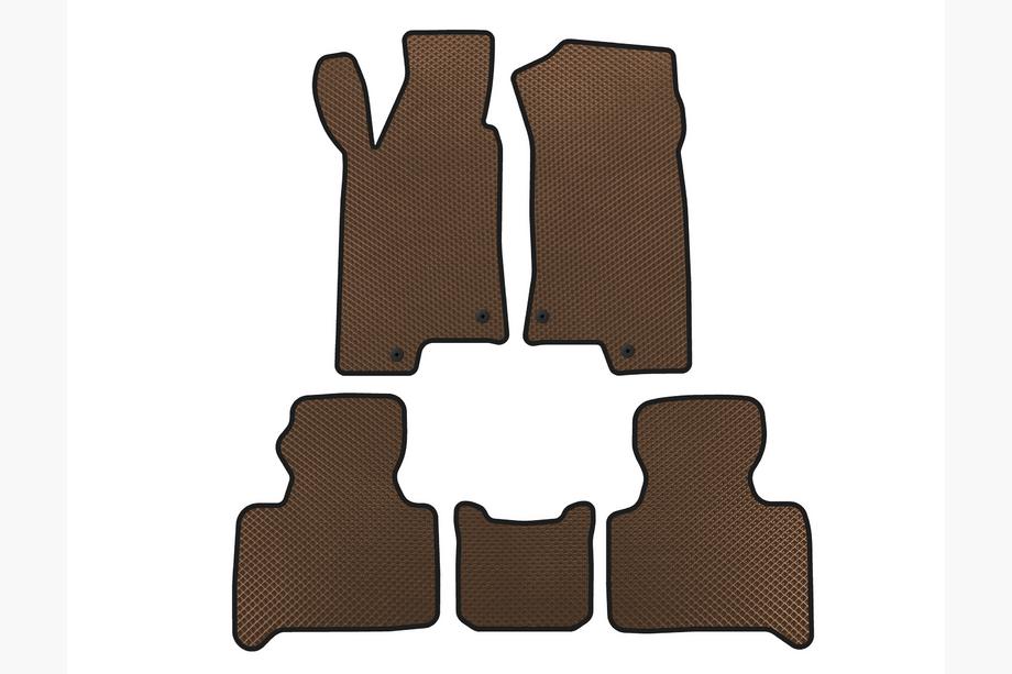 Hummer H3 2005-2010 EVA Floor Mats (Brown) Image