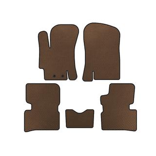 EVA Floor Mats (SD, Brown) Hyundai Accent 2006-2010