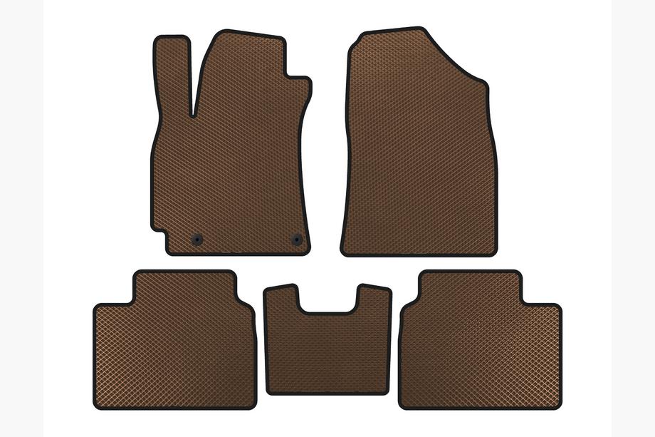 Hyundai Elantra (CN7) 2020- EVA Floor Mats (SD, Brown) Image