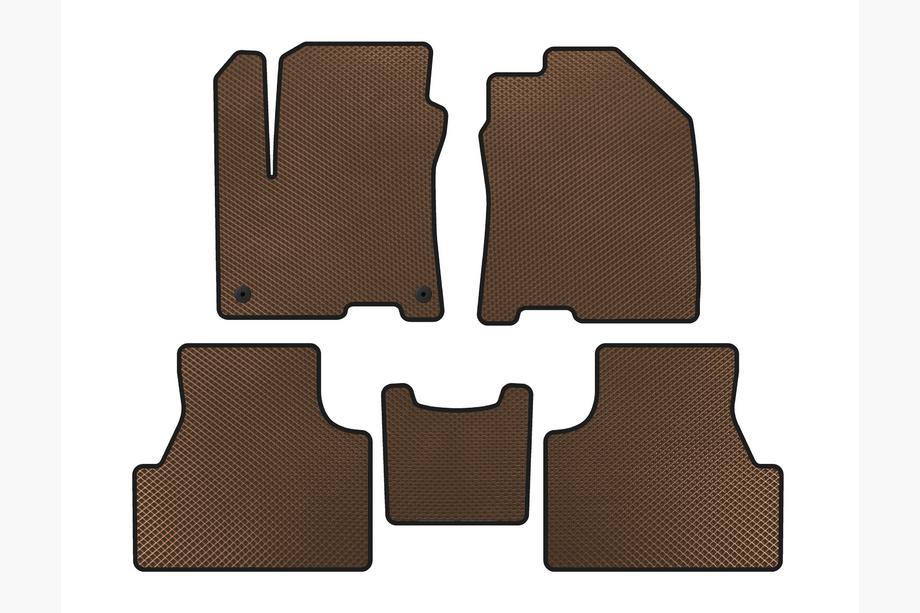 Hyundai Encino EV 2019- EVA Floor Mats (2019-2020, Electric, Brown) Image
