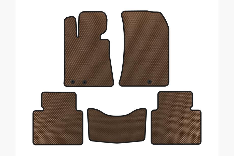 Hyundai Genesis BH 2008-2013 EVA Floor Mats (Brown) Image