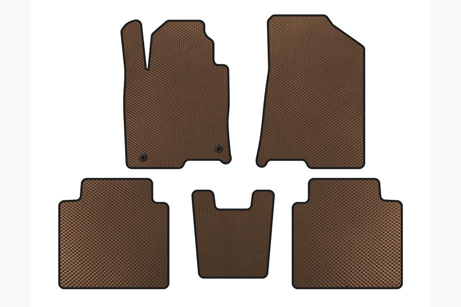 Hyundai Grandeur 2017- EVA Floor Mats (SD, Brown) Image