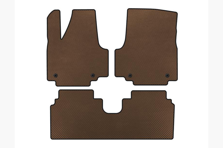 Hyundai Ioniq 5 2021- EVA Floor Mats (Electric, Brown) Image