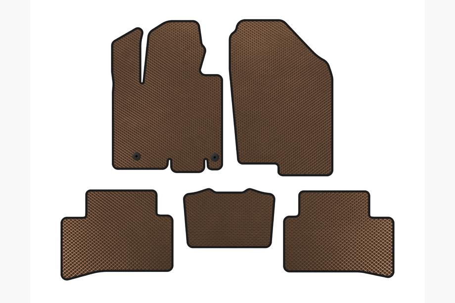 Hyundai Tucson NX4 2021- EVA Floor Mats (Brown) Image