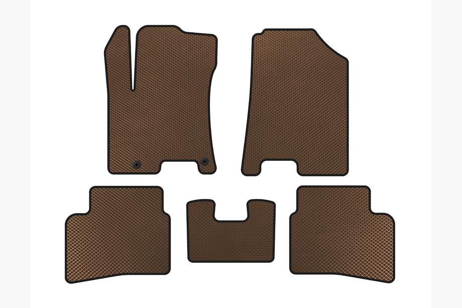 Hyundai Venue 2019- EVA Floor Mats (Brown) Image