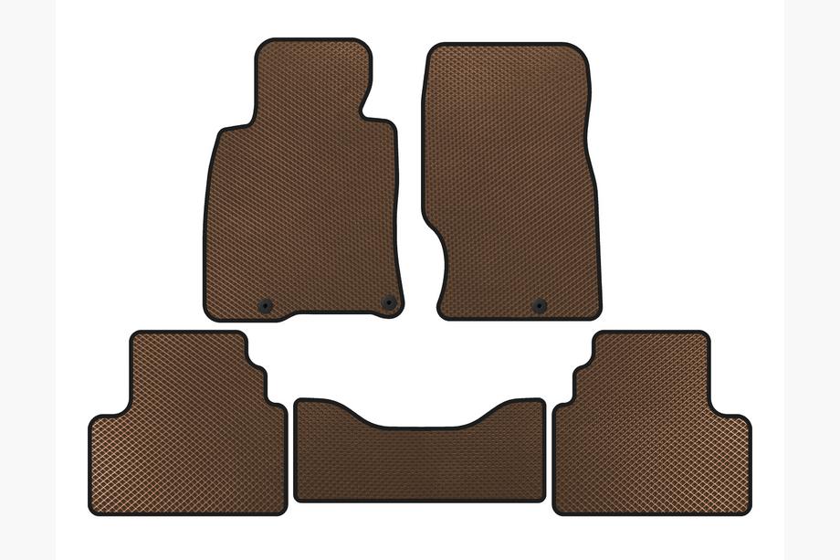 Infiniti G25/G35/37 (V36/CV36) 2006-2015 EVA Floor Mats (G25-G35, SD, Brown) Image