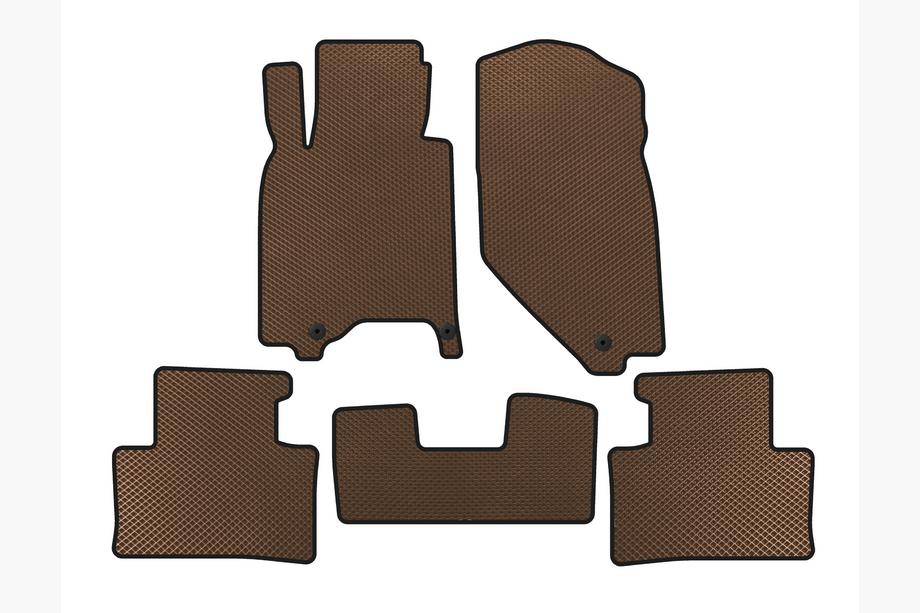Infiniti G25/G35/37 (V36/CV36) 2006-2015 EVA Floor Mats (G37 X, SD, Brown) Photo 1