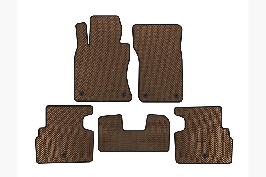Infiniti Q50/Q60 2013-2024 EVA Floor Mats (SD, Brown) Image