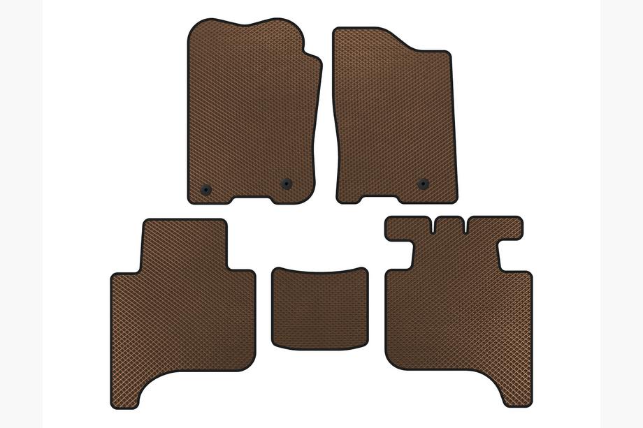 Infiniti QX56 2004-2010 EVA Floor Mats (2 Rows, 2004-2008, Brown) Image