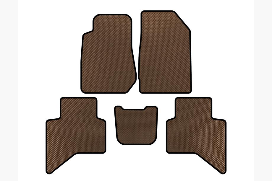Isuzu D-Max 2019- EVA Floor Mats (Brown) Image
