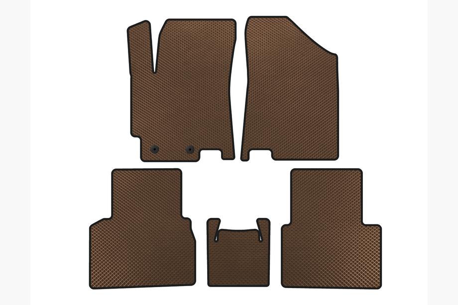 JAC J7 2018- EVA Floor Mats (Brown) Image