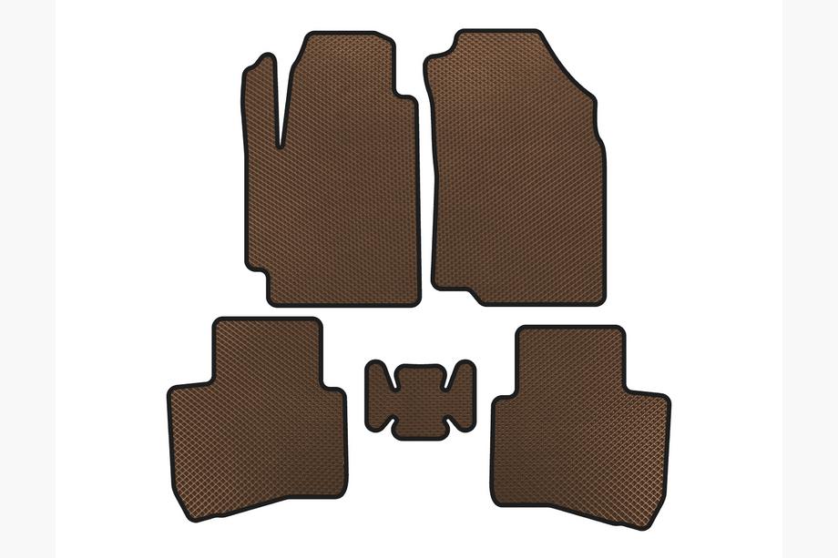 JAC S2 2014-2020 EVA Floor Mats (Brown) Image