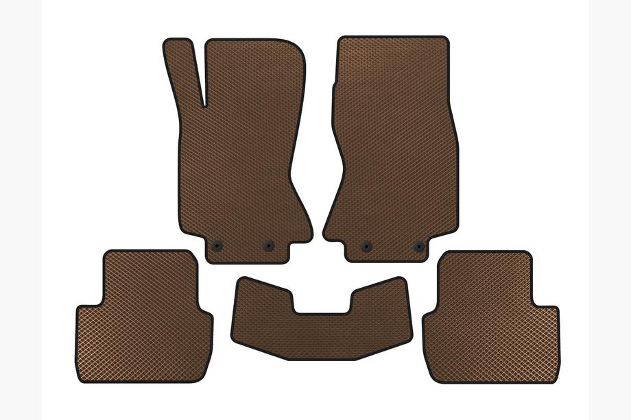 Jaguar S-Type 1999-2008 EVA Floor Mats (Brown) Image