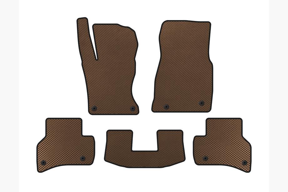 Jaguar XE 2016- EVA Floor Mats (2015-2019, SD, Brown) Image