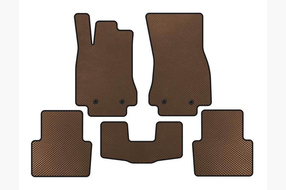 Jaguar XF 2009-2016 EVA Floor Mats (Brown) Image
