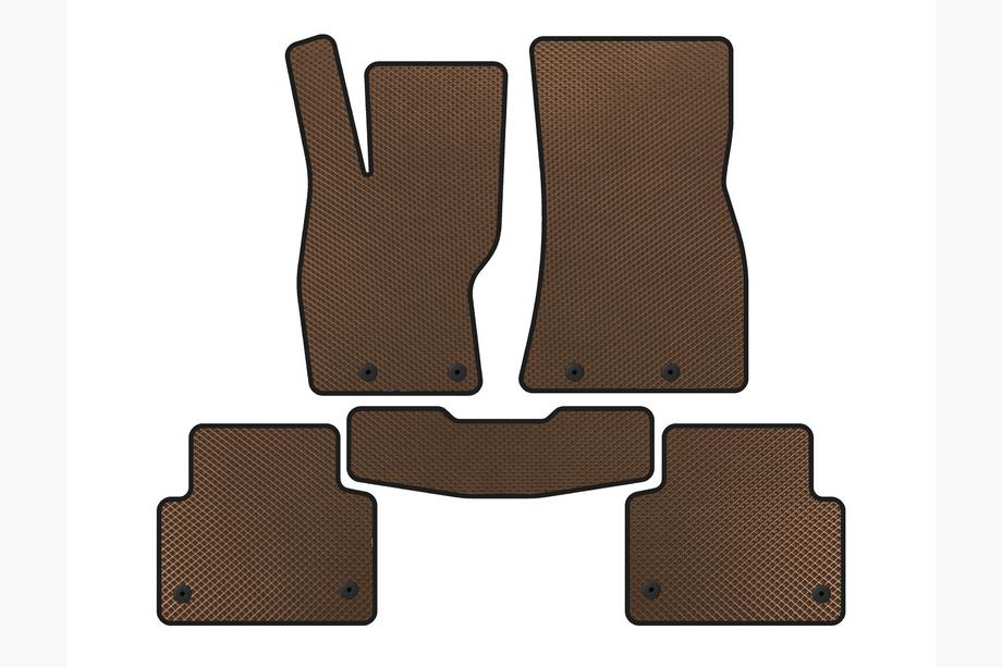 Jaguar XF 2009-2016 EVA Floor Mats (2011-2016, SD, Brown) Image