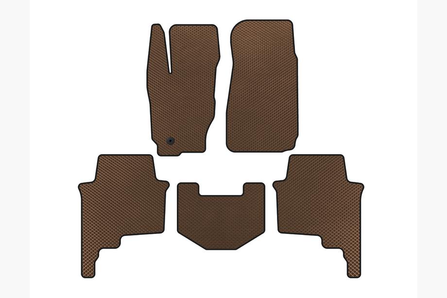 Jeep Commander 2005-2010 EVA Floor Mats (Brown) Image