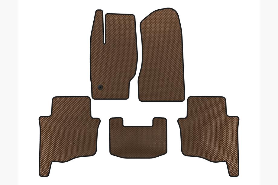 Jeep Grand Cherokee WK 2004-2010 EVA Floor Mats (Brown) Image