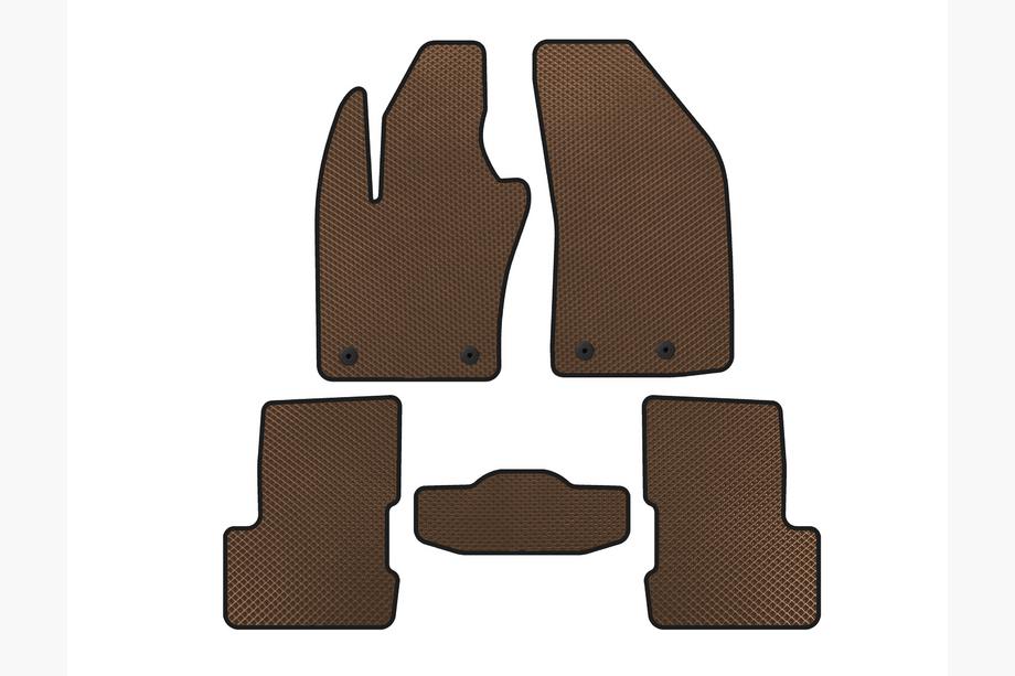 Jeep Renegade 2014- EVA Floor Mats V-2 (Brown) Image