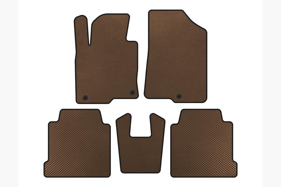 Kia Cadenza 2016- EVA Floor Mats (Brown) Image