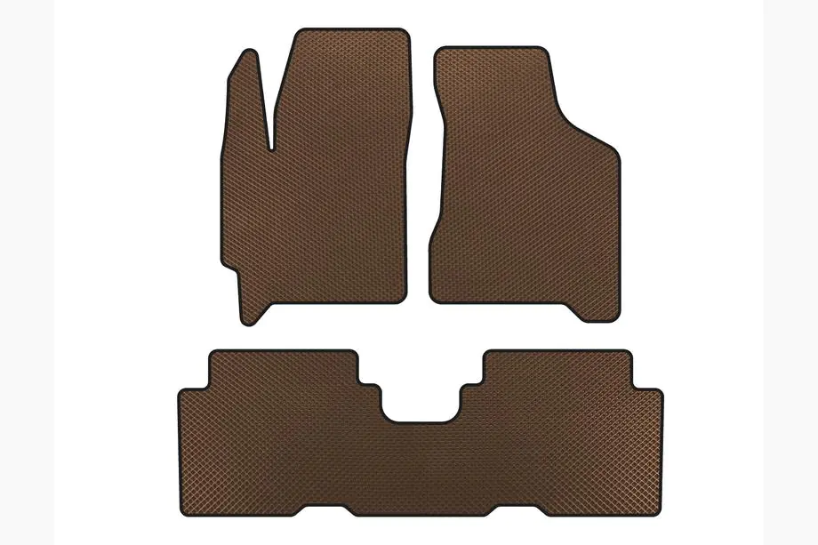 Kia Carens 1999-2012 EVA Floor Mats (Brown) Image