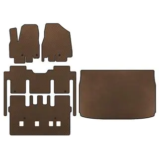 EVA Floor Mats (full interior, 8-seater, Brown)