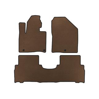 EVA Floor Mats (2014-2018, 5-Seater, Brown) Kia Sorento III UM 2014-2020