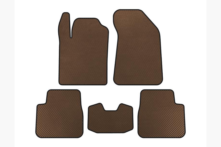 Lancia Delta 2008-2014 EVA Floor Mats (Brown) Image