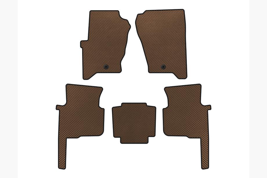 Land Rover Discovery III 2004–2009 EVA Floor Mats (Brown) Image