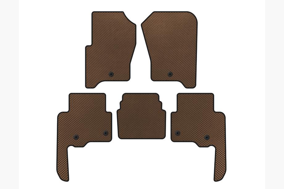 Land Rover Discovery IV 2009-2017 EVA Floor Mats V2 (Brown) Image
