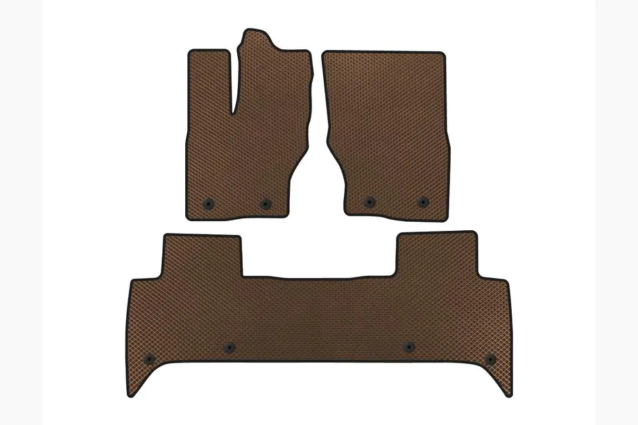 Land Rover Discovery V 2017- EVA Floor Mats (5-Seater, Brown) Image