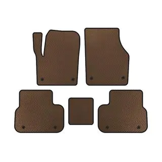 EVA Floor Mats (2014-2019, 2 Rows, Brown)