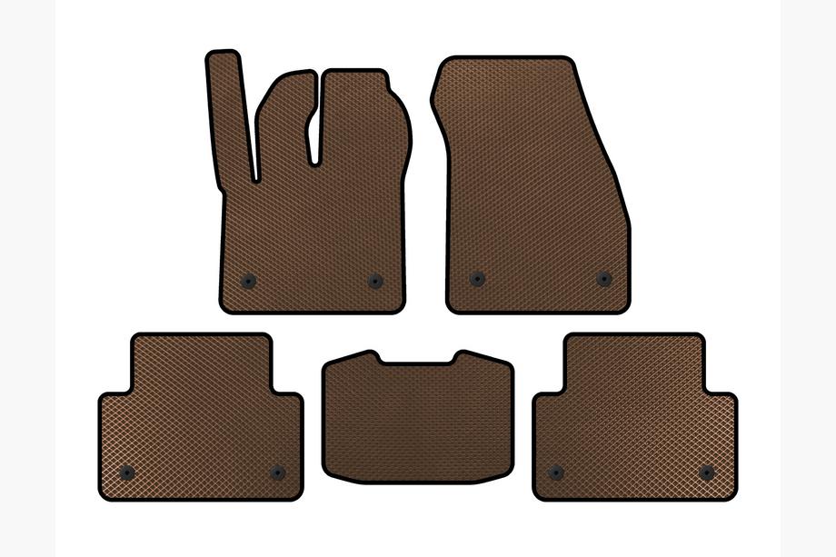 Range Rover Evoque 2018- EVA Floor Mats (Brown) Image