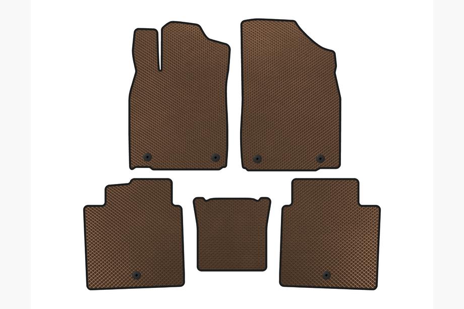 Lexus ES 2012-2018 EVA Floor Mats (2012-2015, SD, Brown) Photo 1