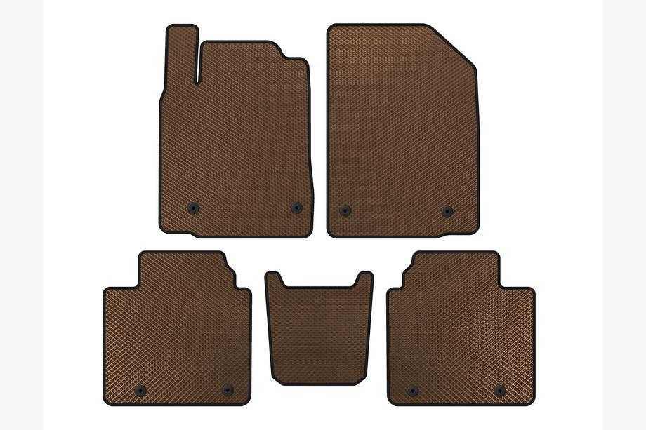 Lexus ES 2006-2011 EVA Floor Mats (Brown) Photo 1