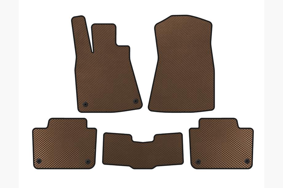 Lexus GS 2005-2011 EVA Floor Mats (SD, Brown) Image