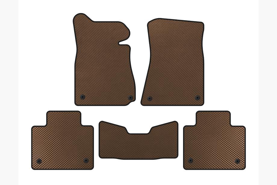 Lexus GS 2011-2020 EVA Floor Mats (2011-2015, SD, 2WD, Brown) Image