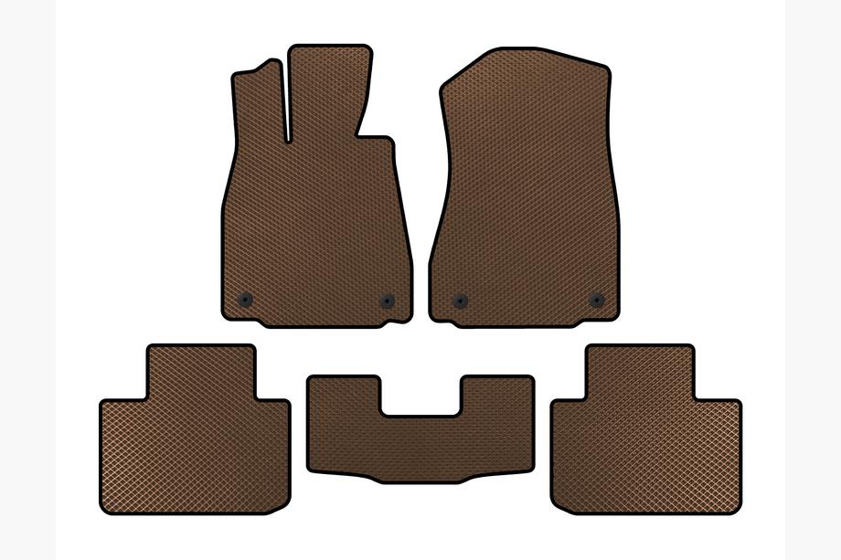 Lexus IS 2013- EVA Floor Mats (2WD, Brown) Image