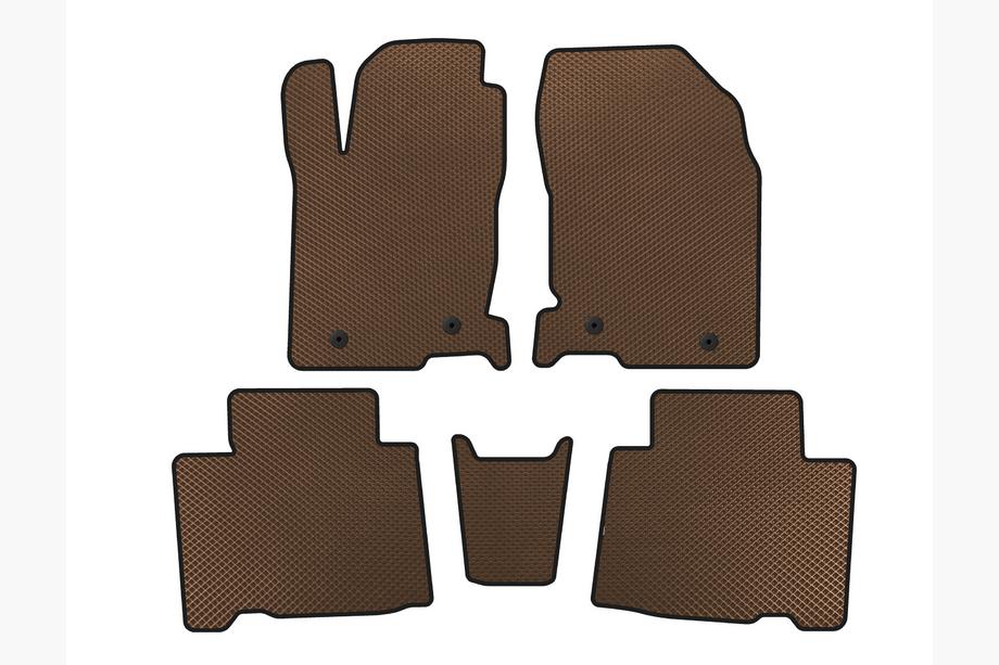 Lexus NX 2014-2021 EVA Floor Mats (Brown) Image