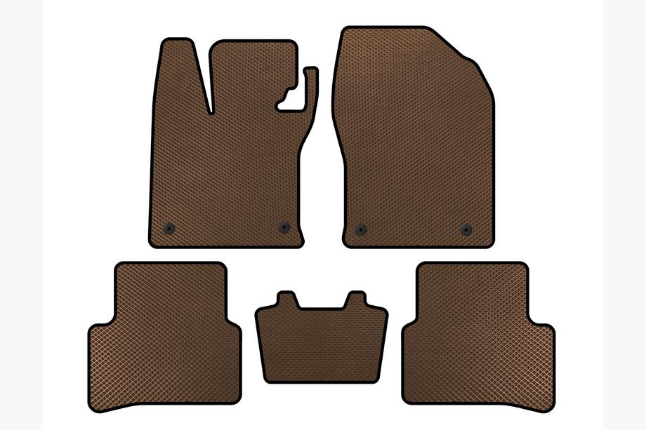 Lexus UX 2018- EVA Floor Mats (Hybrid, Brown) Image