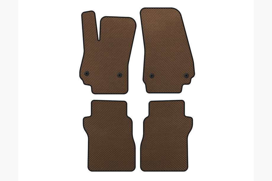 Lincoln Continental 2016-2020 EVA Floor Mats (SD, Brown) Image