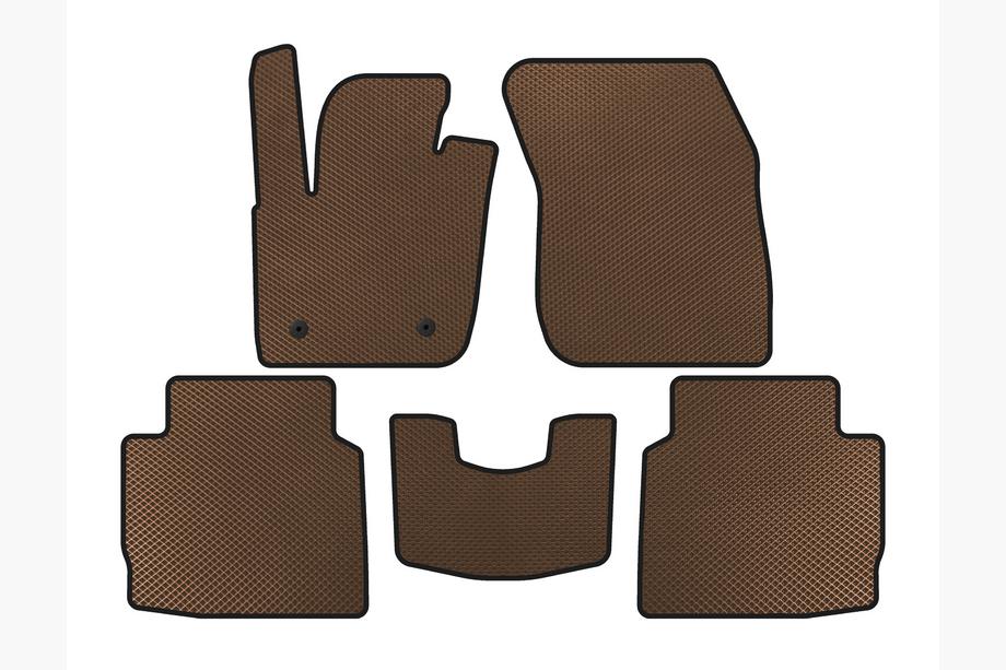 Lincoln MKZ 2012-2020 EVA Floor Mats (2016-2020, SD, Brown) Image