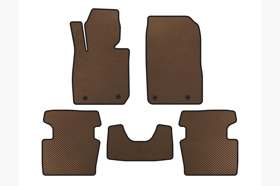 Mazda CX-3 2015- EVA Floor Mats (2018+, Brown) Image