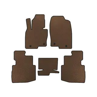 EVA Floor Mats (2 Rows, 7-Seater, Brown)